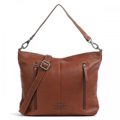 Jack Kinsky Montreal 24N Shoulder bag grained leather cognac