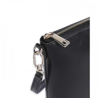 Furla Diamante Mini Crossbody bag fine grain leather black