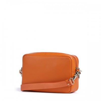 Mandarina Duck Mellow Leather Crossbody bag grained calfskin orange