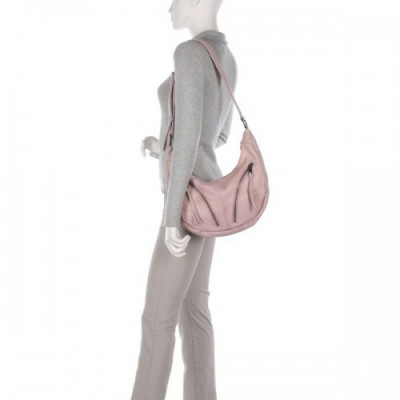 FredsBruder Dear Hobo bag grained leather antique pink