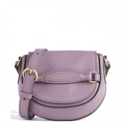 The Bridge Bettina Crossbody bag fine grain leather violet