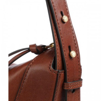 The Bridge Fedora Shoulder bag fine grain cow leather brown