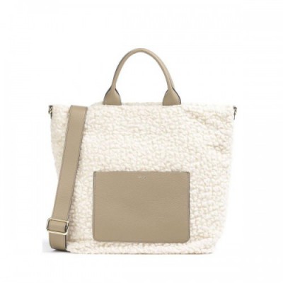 Abro Florian Raquel Handbag faux fur ivory