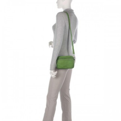 Jack Kinsky Aruba 1 Crossbody bag fine grain leather green