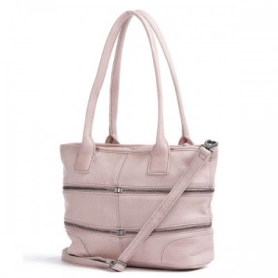 FredsBruder Run Around Tote bag grained leather rose