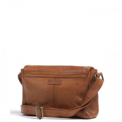 Depeche Power Field Crossbody bag sheepskin leather cognac