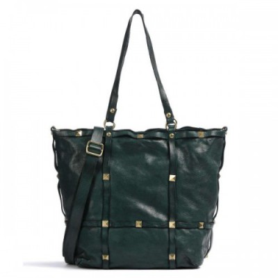 Campomaggi Prestige Tote bag grained cow leather dark green