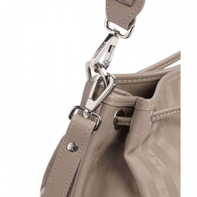 Maison Mollerus Vinerus Niesen Bucket bag canvas taupe