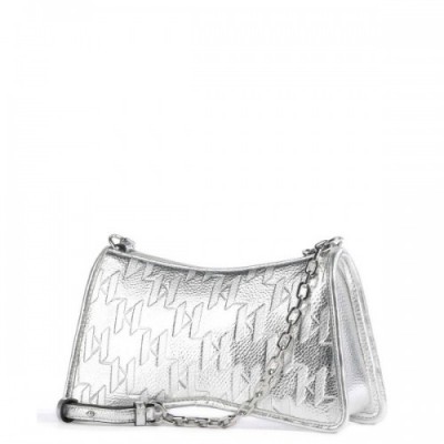 Karl Lagerfeld Seven Element Crossbody bag synthetic silver