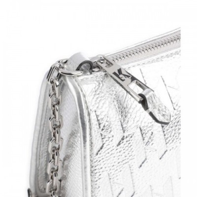 Karl Lagerfeld Seven Element Crossbody bag synthetic silver