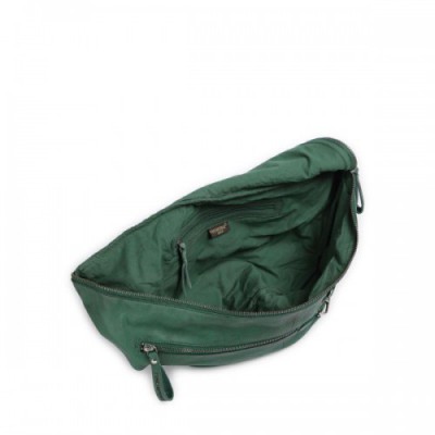 Taschendieb Wien Kohlmarkt 108 Sling bag grained cow leather dark green