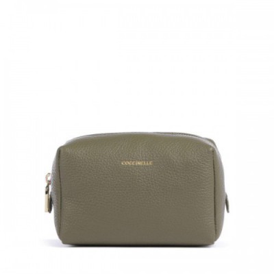 Coccinelle Trousse Cosmetic bag olive-green 15 cm