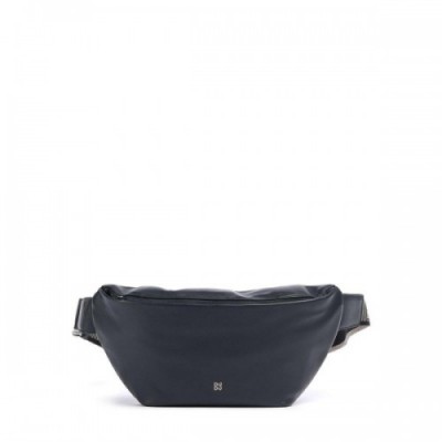 DuDu Bags Tenerife Fanny pack fine grain leather navy