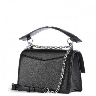 Karl Lagerfeld Seven Crossbody bag grained cow leather black