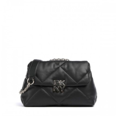 DKNY Red Hook Shoulder bag lamb leather black