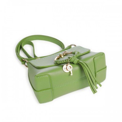 See by Chloé Joan Shoulder bag fine grain cow leather green