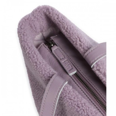 FredsBruder Cuddle Tote bag polyester, grained leather lavender