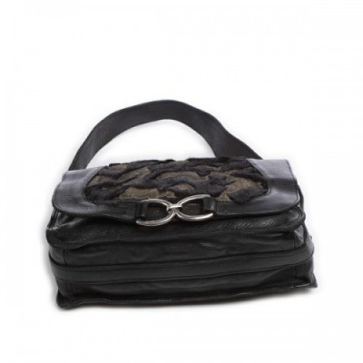 Campomaggi Shoulder bag grained cow leather black