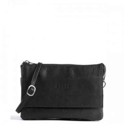 Still Nordic Anouk Anouk Crossbody bag grained leather black