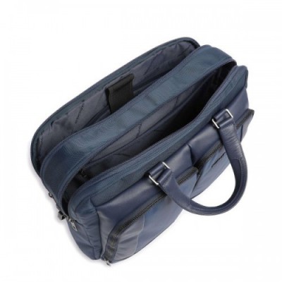 Piquadro Wallaby RFID Laptop bag 15″ recycled polyester dark blue