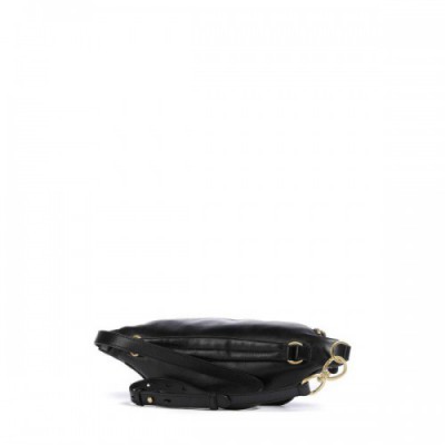 The Bridge Flavia Fanny pack fine grain cow leather black