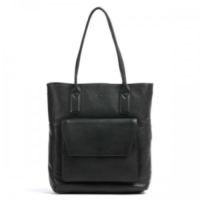 Markberg Darla Tote bag grained cow leather black