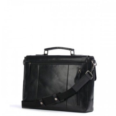 Leonhard Heyden Roma Briefcase 15″ grained leather black