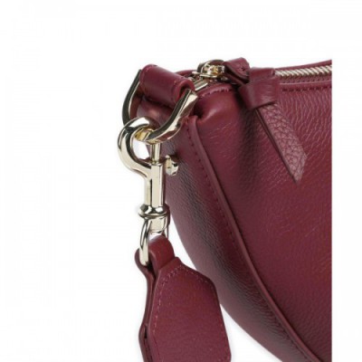 Aigner Zita S Crossbody bag grained cow leather wine