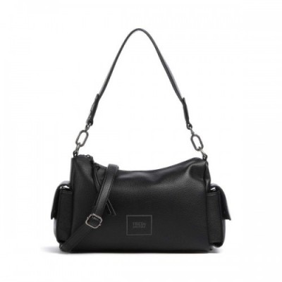 FredsBruder Bestie Shoulder bag recycled leather black