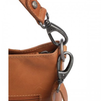 The Chesterfield Brand Cow Wax Pull Up Kos Hobo bag pull-up cow leather cognac