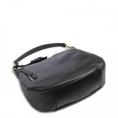 Abro Adria Juna Hobo bag grained cow leather black