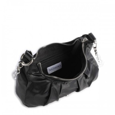 Núnoo Satin Flora Shoulder bag fabric black