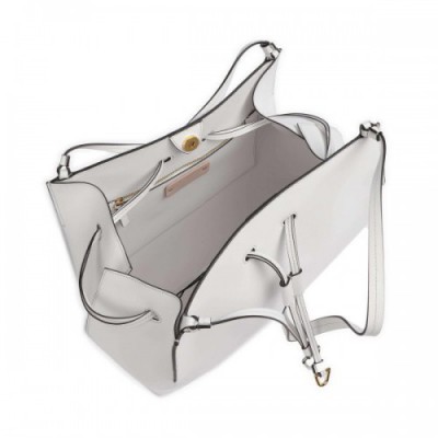 Coccinelle Roundabout Eco Cowhide Bucket bag fine grain leather white