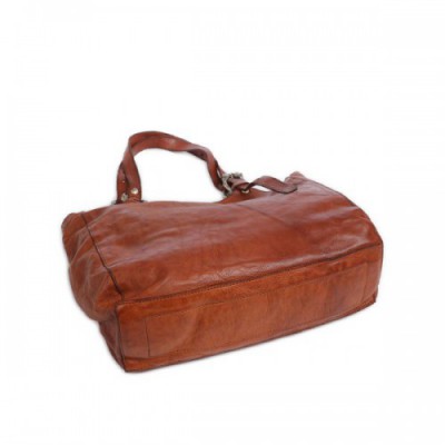 Campomaggi Tote bag grained cow leather cognac