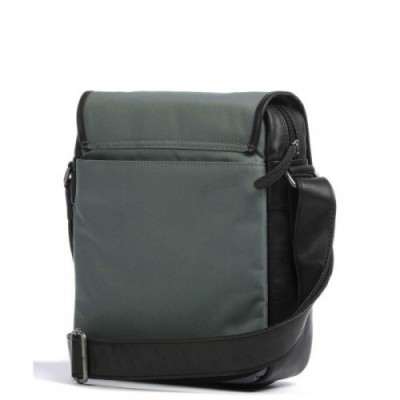 The Chesterfield Brand Fusion Mikeli Crossbody bag nylon, leather greygreen