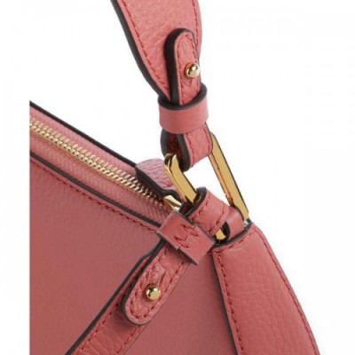 Coccinelle Merveille Shoulder bag grained leather coral