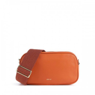 Abro Dalia Tina Crossbody bag grained cow leather orange