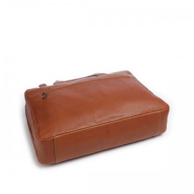 Plevier Structure Lloyd Briefcase 17″ grained leather cognac