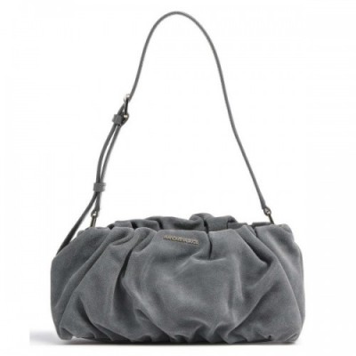 Mandarina Duck Velvet Plisse Shoulder bag brushed calfskin grey