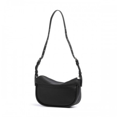 Liebeskind Small Pebble M Shoulder bag grained cow leather black