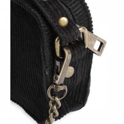 Núnoo Corduroy Helena Crossbody bag cotton black