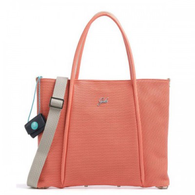 Gabs Lydia M Tote bag softly grained calfskin orange