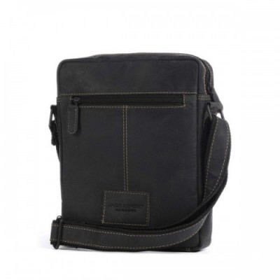 Jack Kinsky Baltimore 2 Crossbody bag leather anthracite