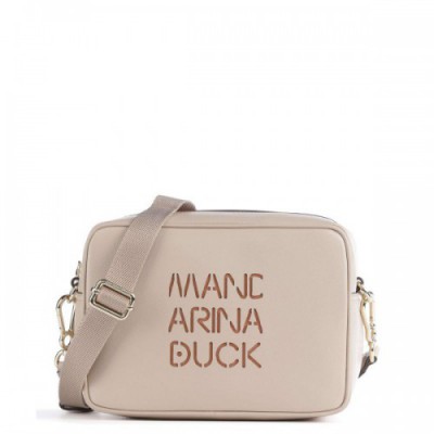 Mandarina Duck Lady Duck Crossbody bag softly grained calfskin beige