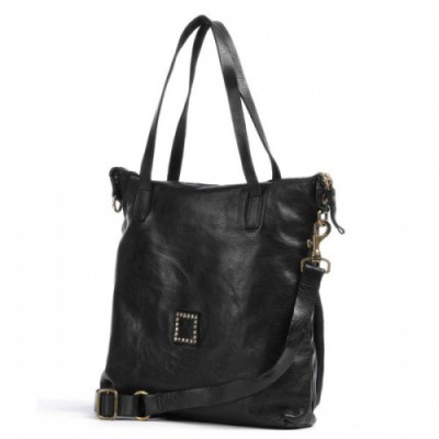 Campomaggi Tote bag fine grain cow leather black