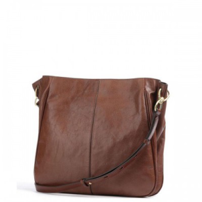 The Bridge Elisabetta Handbag grained leather brown