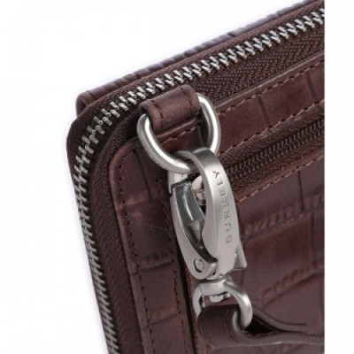 Burkely Cool Colbie Wallet embossed leather dark brown