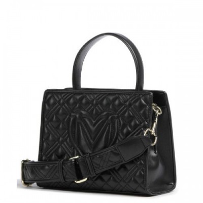 Love Moschino Quilted Crossbody bag synthetic black