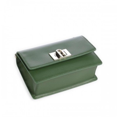 Furla 1927 Mini Shoulder bag grained cow leather green