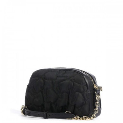 Love Moschino Puffy Heart Crossbody bag polyester, synthetic black